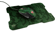 TRUST Gaming miš GXT 781 RIXA + podloga, maskirno zelena