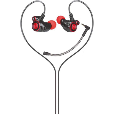 HP Slušalice DHE-7002, žične, in-ear, za pozive i glazbu, crna