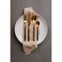 PREMIER HOUSEWARES Set pribora za jelo 16 kom Avie, željezo, crni/zlatna