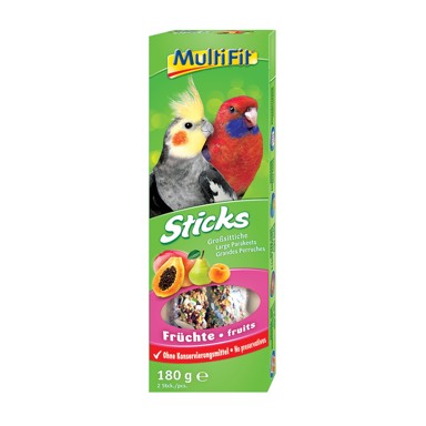 MULTIFIT Sticks za srednje papige s voćem 2 x 90 g