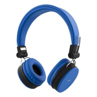 STREETZ Bluetooth slušalice BT200, naglavne, sklopive, 3.5mm, plave