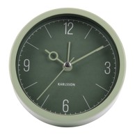 KARLSSON Budilica Monocle ø 9 cm, prirodna