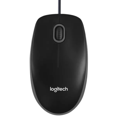 LOGITECH Miš M100, žični, optički, tamnosivi