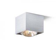 RENDL Stropna svjetiljka Dean I, brušeni aluminij, 230 V/12 V, G53, 50 W