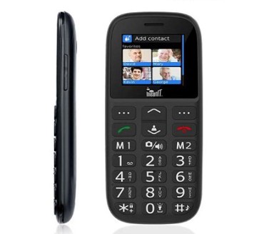 MEANIT Klasični mobitel Veteran IV Plus, dual SIM, crni