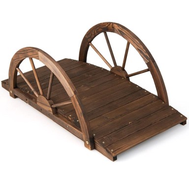 NORTHIX Drveni vrtni most za ribnjak, 101x48.5x38 cm, jelovina