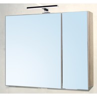 AQUAART Kupaonski ormarić Glory 80, gornji, grey mara