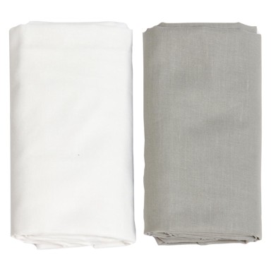 LAGEA Plahta, 120x60 cm, 2 kom, siva, bijela