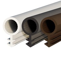 DQ-PP cijevna brtva za vrata STD-03, promjer 8 mm, utor 3 mm, 5 m, TPE guma, bijela