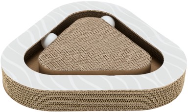 TRIXIE Grebalica za mačke, karton s lopticama, siva