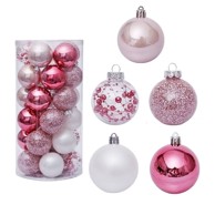 Kuglice, ø 6 cm, 30/1 pak, roze