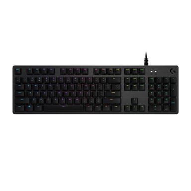 LOGITECH Tipkovnica Gaming G512 Carbon, RGB crna, mehanička, GX Brown Tactile, US layout