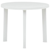 Vrtni stol bijeli 89 cm plastični