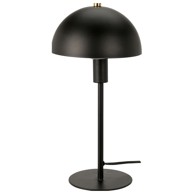 Stolna metalna lampa, crna, 18 × 36 cm