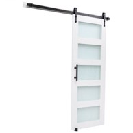 VEVOR Klizna vrata za štalu, 762 x 2134 mm, bijela