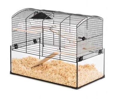 ZOLUX Kavez za glodavce Neo Panas Little s pladnjem od stakla, crni