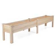 NORTHIX Drvena povišena vrtna gredica, 240 x 43,5 x 51,5 cm