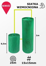 Zelena vrtna mreža tip 404 0,5x25 m