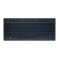 CHERRY Tipkovnica KW 7100 MINI BT, US međunarodna QWERTY, plava