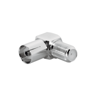 OPTICUM Adapter F-konektor ženski na TV ženski, kutni