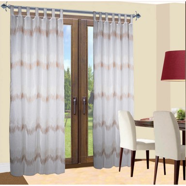 LIVING IN zavjese Wave, sivo-smeđa, 140x245 cm