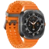 SAMSUNG Pametni sat Galaxy Watch Ultra Titanium, sivi, narančasta silikonska narukvica