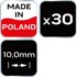 T-odstojnici 10 mm, 30 kom.