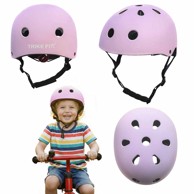 TRIKE FIX Kaciga dječja, LED, veličina M, 55-58 cm, ljubičasta