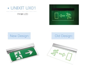 LED panik svjetiljka UX340 dolje