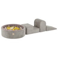 PLUSH NEST Mekani poligon, 4 elementa, bež