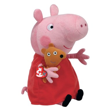 TY Pliš Peppa Pig, Peppa, 28 cm