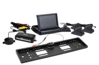 AMIO Parking senzori, 4 kom, crni, za kAMIOne, TFT02 4,3'' zaslon, buzzer, HD-402-LED kamera za rikverc