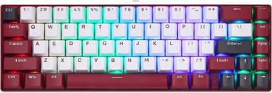 MOTOSPEED mehanička tipkovnica BK67 65 %, Bluetooth 5.0, RGB, s crvenim prekidačima