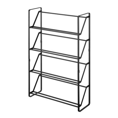 YAMAZAKI Crni stalak za cipele s 4 police Frame