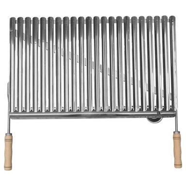 Rešetka za roštilj od inoxa s ručkama 70x40 cm