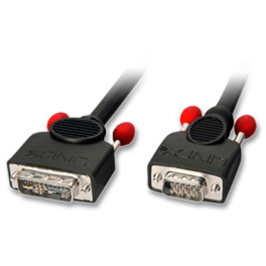 LINDY Kabel VGA DVI-A na HD-15, 3 m, crni