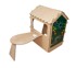 Drvena kućica za djecu s tablom i stolom