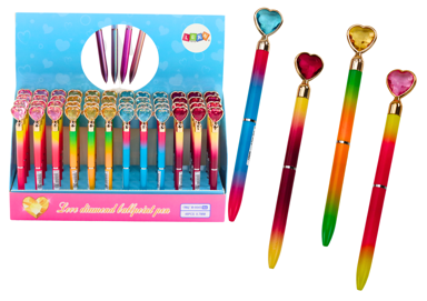 Dijamantna kemijska olovka, Sjajna, plavi uložak 0.7 mm