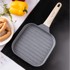 KLAUSBERG Grill tava 36 x 18,5 cm, neprianjajući premaz, drvena drška, siva