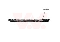 VAN WEZEL Maska branika Peugeot 207 09-, krom, prednja gornja