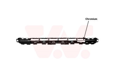 VAN WEZEL Maska branika Peugeot 207 09-, krom, prednja gornja