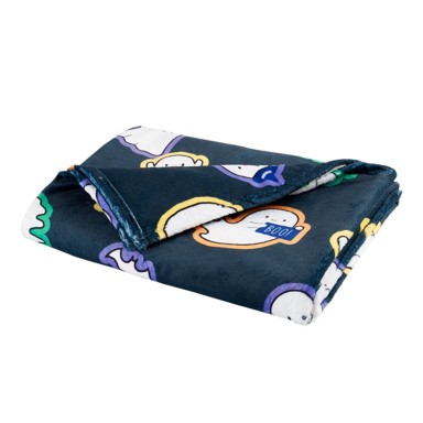 CATHERINE LANSFIELD Crna deka s motivom noći vještiva od mikropliša, 130x170 cm, Halloween Ghosts