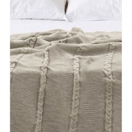 OYO CONCEPT Bež prekrivač 200x220 cm Trenza