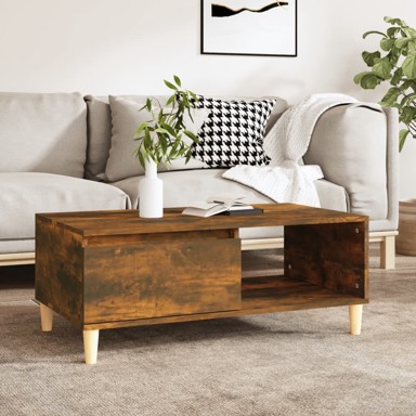 Stolić za kavu boja hrasta 90x50x36,5 cm konstruirano drvo