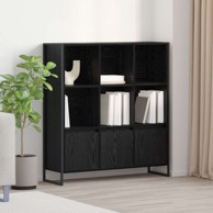 Polica za knjige, 2 komada, Crni hrast 99 5 x 30 x 108 5 cm