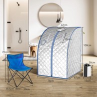 NORTHIX Parna sauna, prijenosna, bojler 3 l, daljinski upravljač