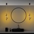 OPVIQ LIGHTS Crna LED viseća svjetiljka ø 16 cm Likma 