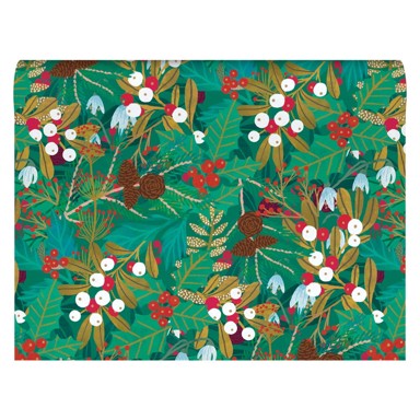 ROGER LA BORDE Ukrasni papir u setu 5 kom s božićnim motivom 69,5x48,5 cm Winter Foliage