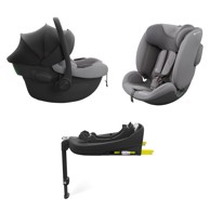 KINDERKRAFT Endura autosjedalica 3u1 modularni sustav, autosjedalice + baza, siva