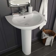 Umivaonik samostojeći 520x440x190 mm, keramički, bijeli